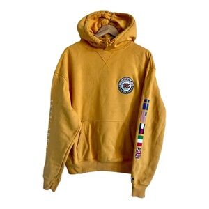 Tommy Hilfiger Oversized Mustard 1985 International Games Hoodie Small